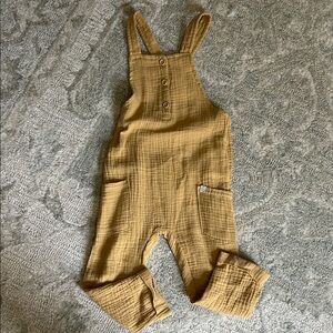 Charming Mustard Kids Overalls